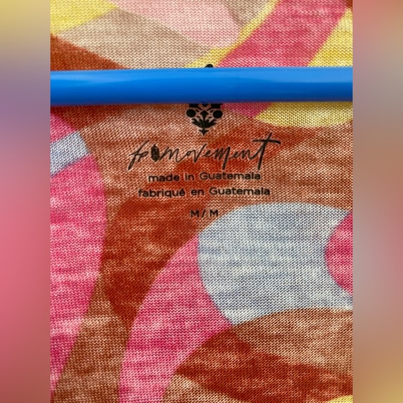 Free People Movement Keep Rolling Printed V Neck Long Sleeve - Picture 10 of 10